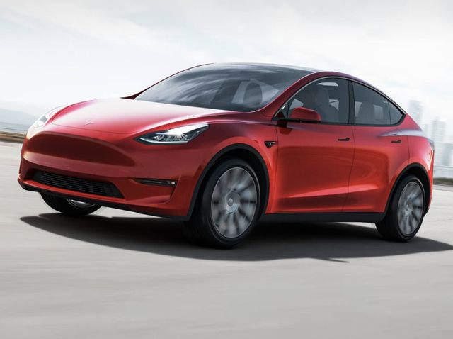 Tesla Model Y w roku modelowym 2021.
